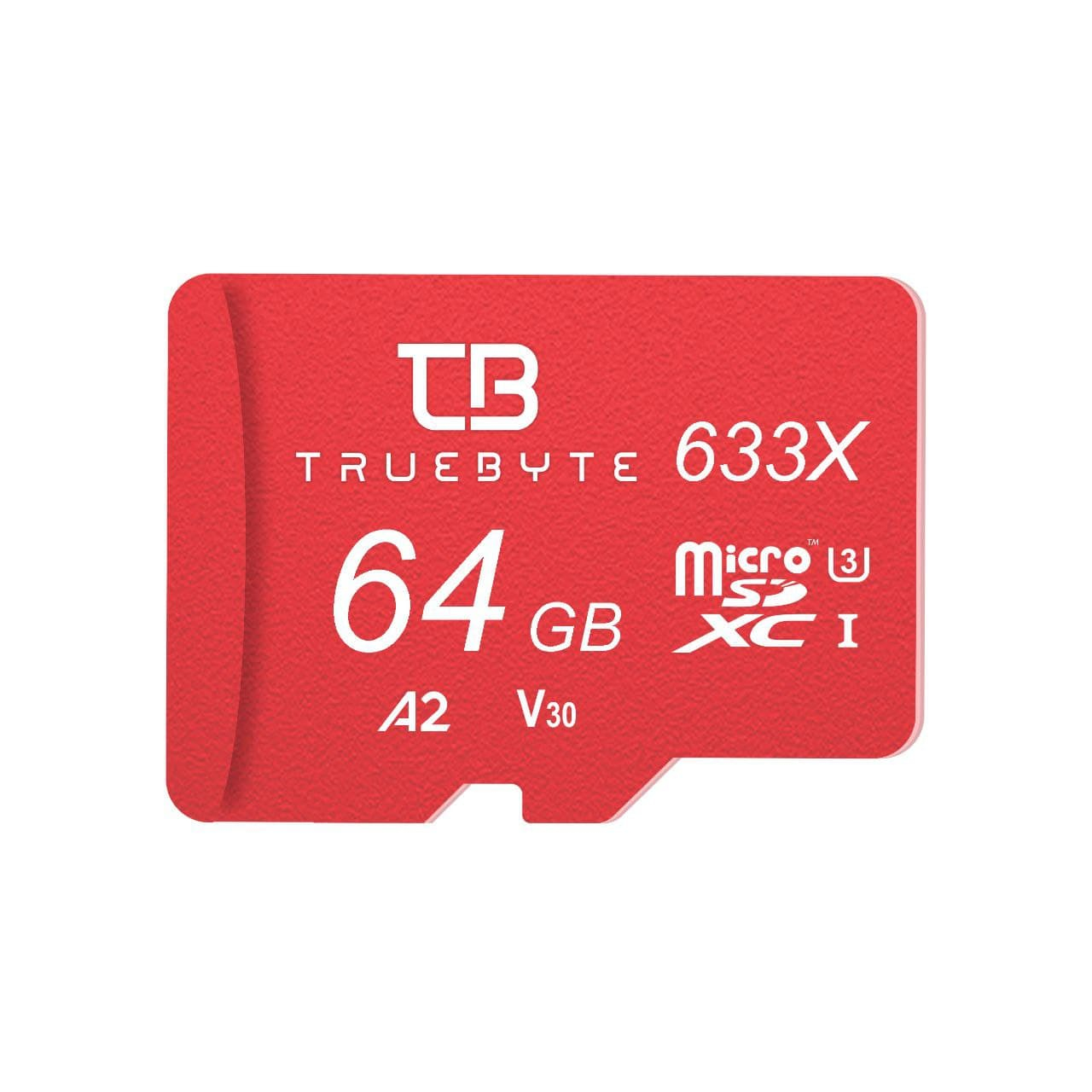 کارت حافظه microSD XC تروبایت مدل 633X-A2-V30 کلاس 10 استاندارد UHS-I U3 سرعت 95MBps ظرفیت 64 گیگابایت به همراه کارت خوان بسته 5 عددی