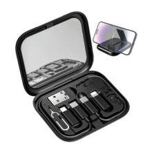 کابل تبدیل USB-C/USB به لایتنینگ/USB-C/MicroUSB بیوا مدل C-18 طول 0.28 متر