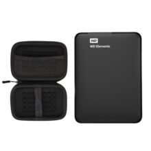 هارد دیسک اکسترنال وسترن دیجیتال مدل Elements ظرفیت یک ترابایت به همراه کیف