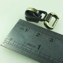 سرزیپ مدل فلزی چرم خور کد ZGH بسته 5 عددی