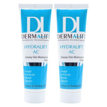 کرم مرطوب‌کننده پوست چرب درمالیفت مدل Hydralift AC Cream حجم 50 میلی‌لیتر بسته دو عددی