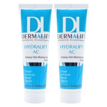 کرم مرطوب‌کننده پوست چرب درمالیفت مدل Hydralift AC Cream حجم 50 میلی‌لیتر بسته دو عددی