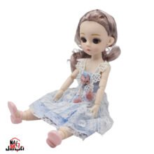 عروسک ناب سل مدل دختر چشم تیله ای کد 0003 ارتفاع 30 سانتی متر