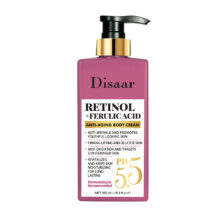 کرم سفت کننده، ضد چروک دیسار مدل رتینول و فرولیک اسید مناسب برای انواع پوست حجم 500 میلی‌لیتر