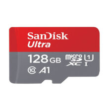 کارت حافظه microSDXC سن دیسک مدل Ultra A1 کلاس 10 استاندارد UHS-I U1 سرعت 100MBps ظرفیت 128 گیگابایت