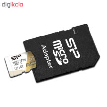 کارت حافظه microSDXC سیلیکون پاور مدل Superior pro کلاس 10 استاندارد UHS-I U3 سرعت 100MBps ظرفیت 512 گیگابایت به همراه آداپتور SD