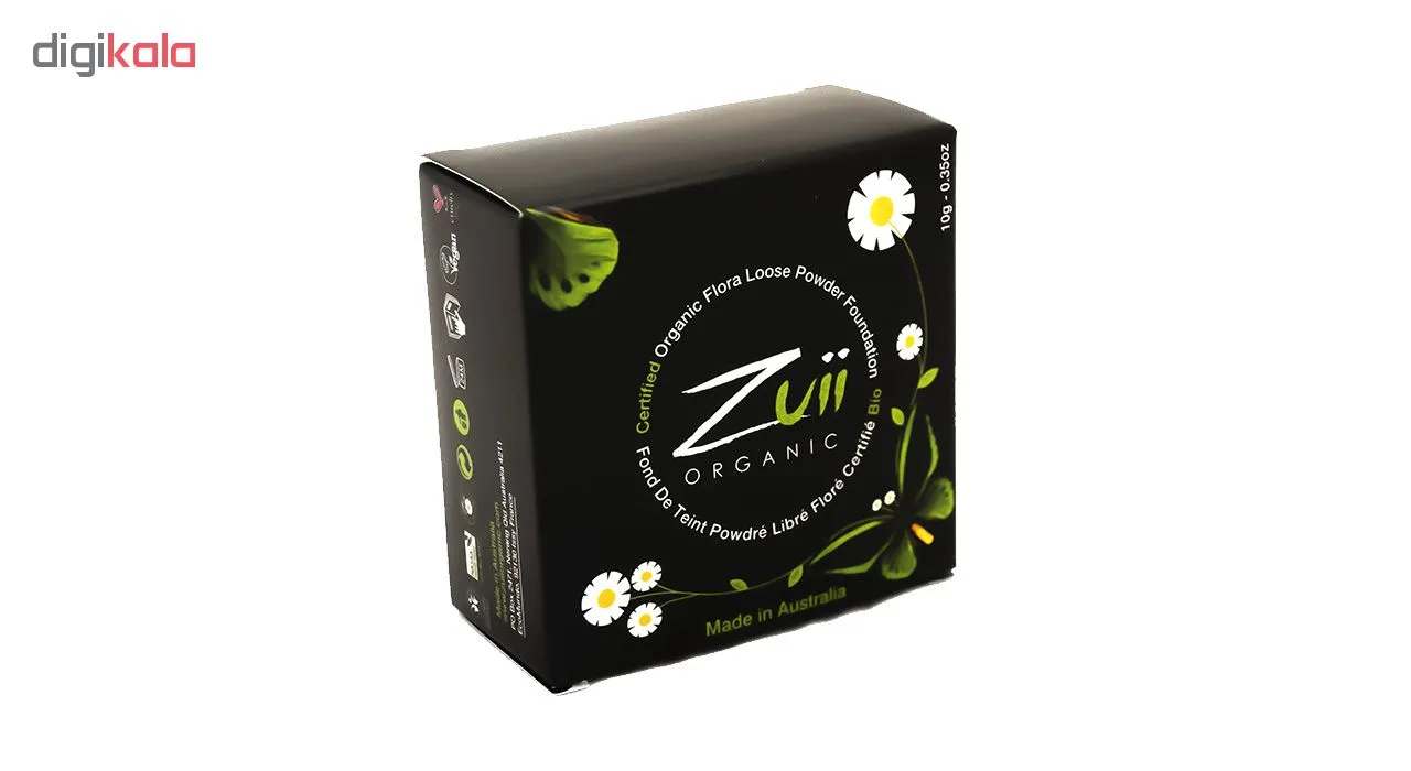 پودر تثبیت کننده آرایش زویی ارگانیک مدل Flora Dune