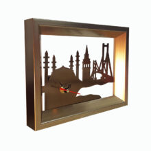 ساعت رومیزی روشا طرح استانبول کد 01