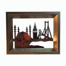 ساعت رومیزی روشا طرح استانبول کد 01