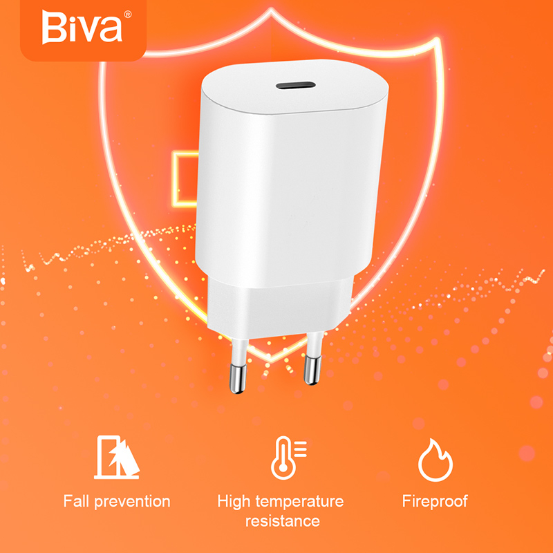 شارژر دیواری 25 وات بیوا مدل HC-14 به همراه کابل USB-C