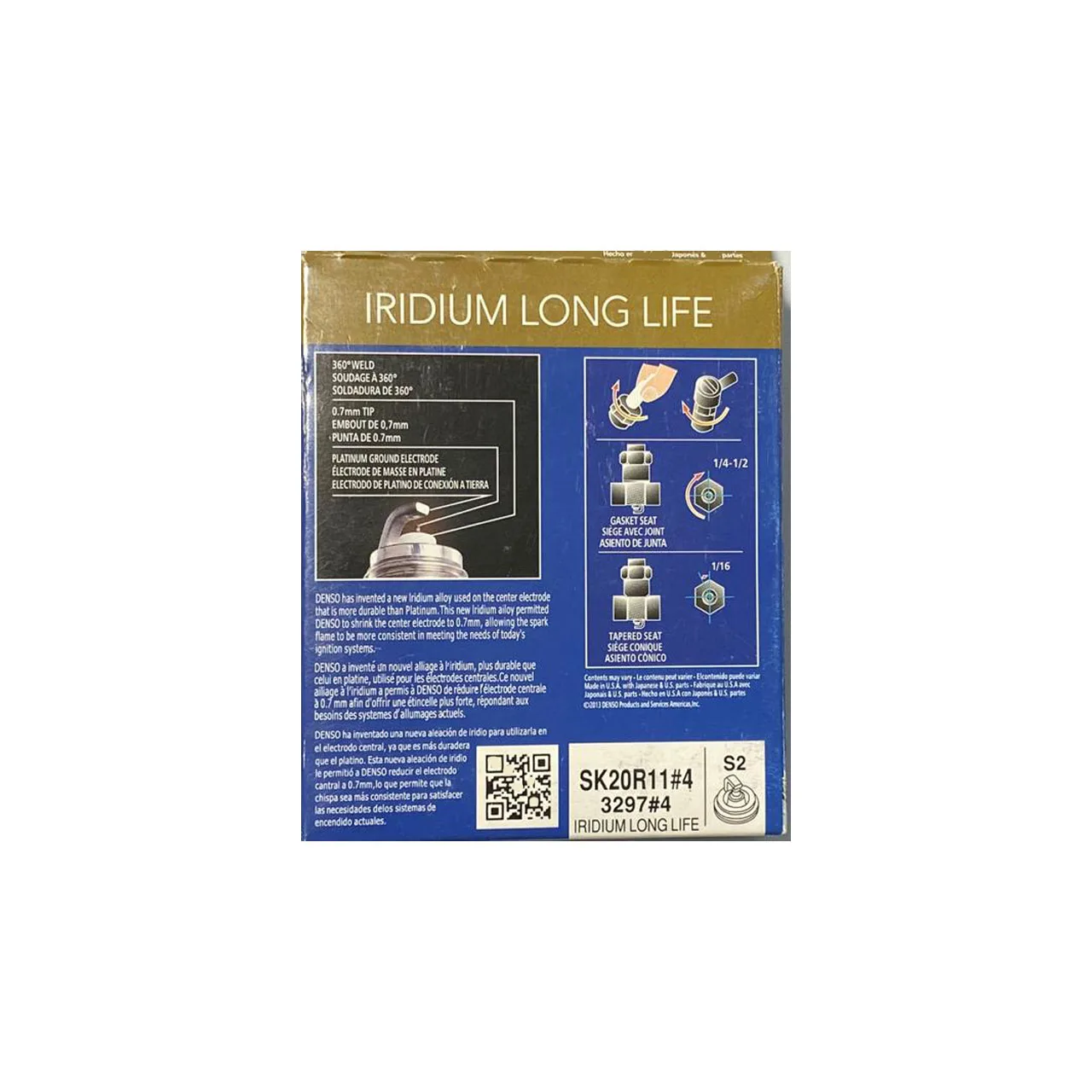شمع خودرو دنسو مدل LL SK20R11 بسته 4 عددی