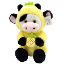 عروسک ناب سل مدل پولیشی گاو آناناسی ارتفاع 40 سانتی متر