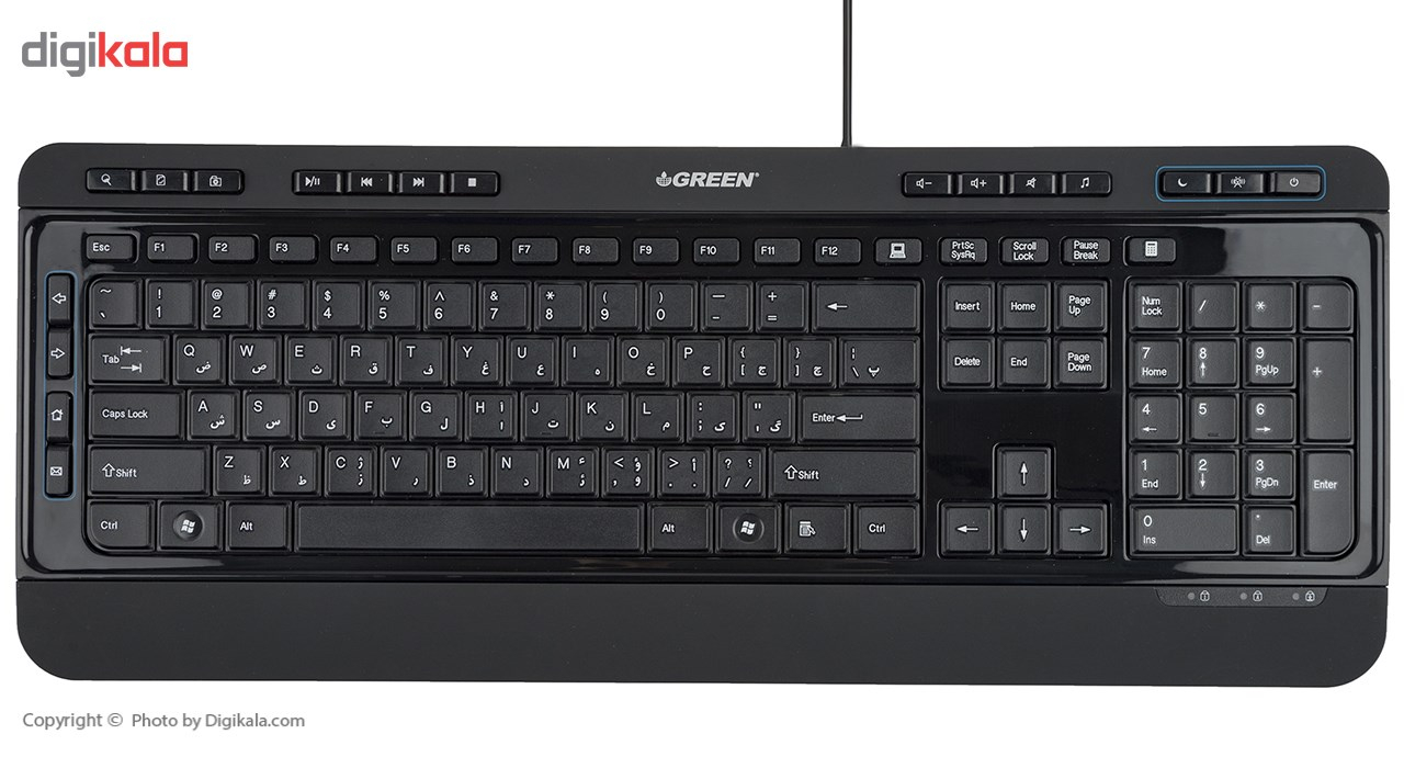 کیبورد گرین مدل GK-502 با حروف فارسی
