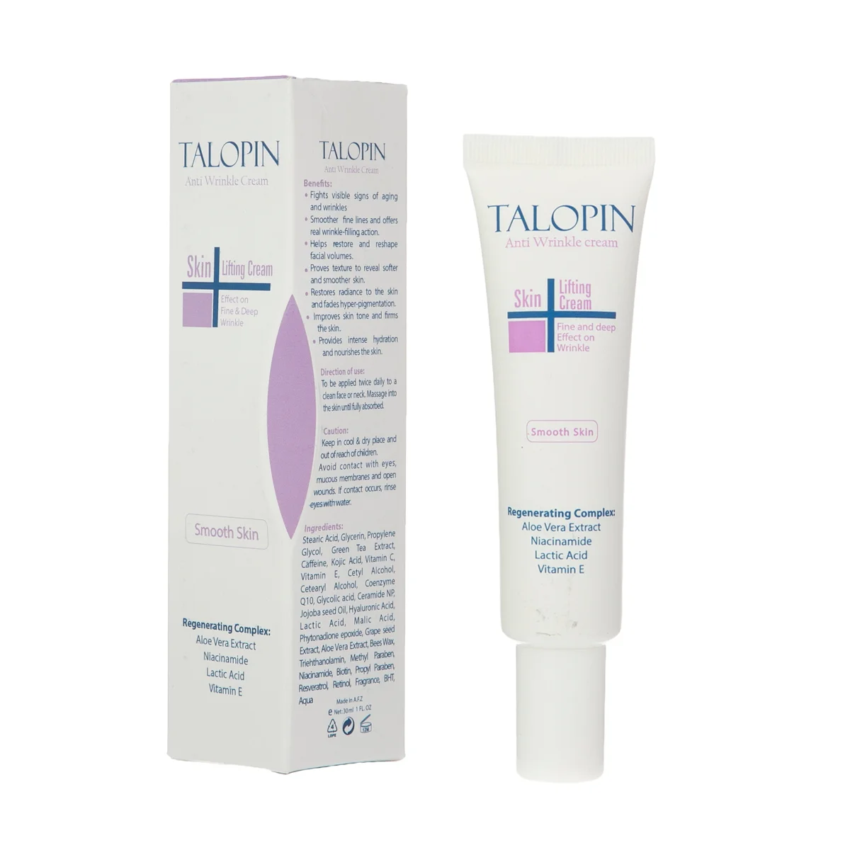 کرم ضد چروک تالوپین مدل Skin Lifting حجم 30 میلی لیتر