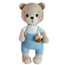 عروسک بافتنی مدل خرس Zm-01