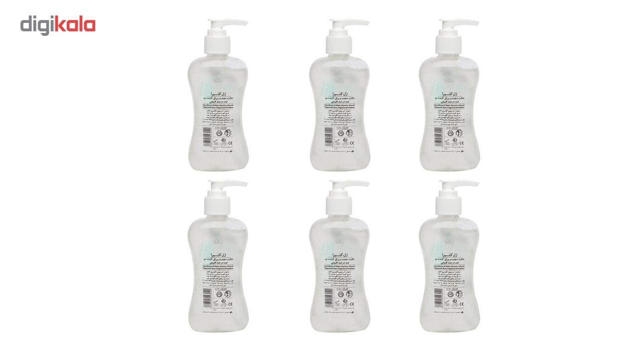 ژل حالت دهنده و براق کننده ی موی پرمون 200 گرم بسته 6 عددی