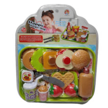 ست اسباب بازی فست فود مدل هپی برگر شاپ