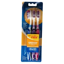 مسواک اورال بی مدل Micro Thin Clean بسته 3 عددی
