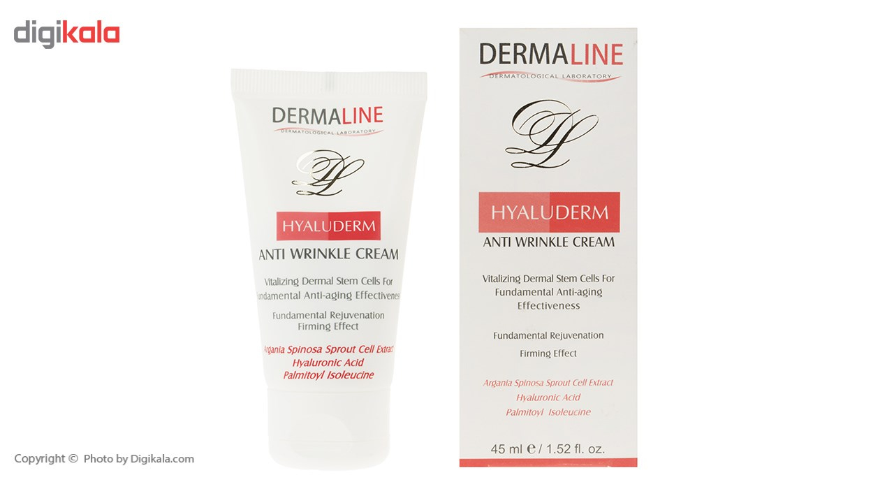 کرم ضد چروک درمالاین مدل Hyaluderm حجم 45 میلی لیتر