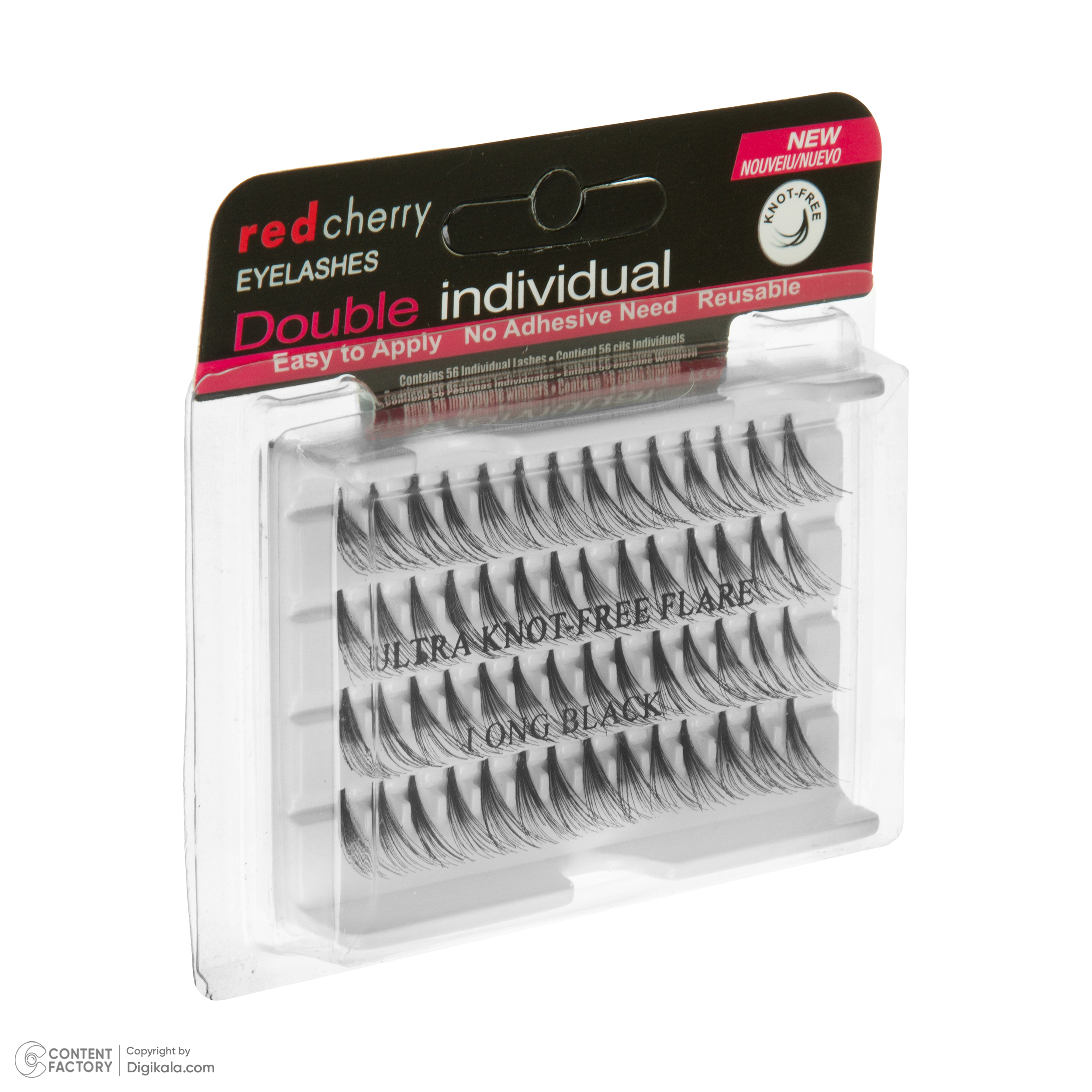 مژه مصنوعی رد چری مدل بدون گره