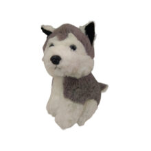 عروسک مدل سگ هاسکی ارتفاع 20 سانتی‌متر