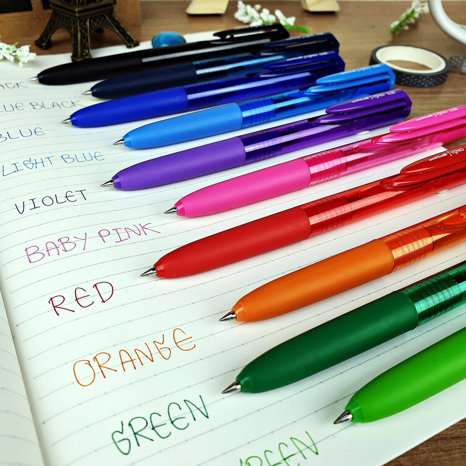 روان نویس یونی بال مدل my bujo بسته 21 عددی