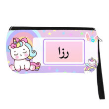 جامدادی مدل اسم شخصی طرح تک شاخ یونیکورن اسم رزا کد 01070