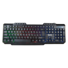 کیبورد تسکو مدل TK 8019، سوئیچ ممبران، Full-size، نورپردازی LED RGB