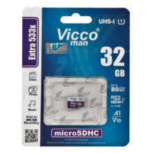 کارت حافظه microSDHC ویکومن مدل 533X کلاس 10 استاندارد UHS-I U1 سرعت 80MBps ظرفیت 32 گیگابایت