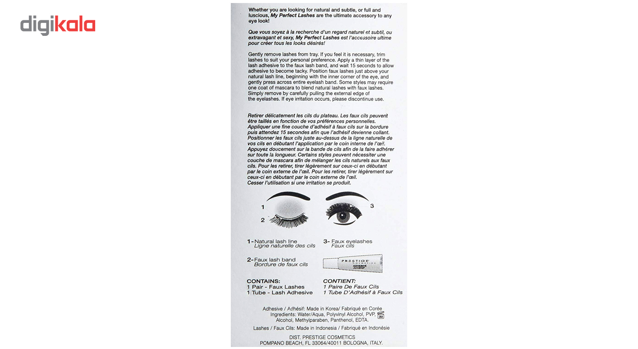 مژه مصنوعی پرستیژ مدل Faux Lashes Chloe شماره FL-05