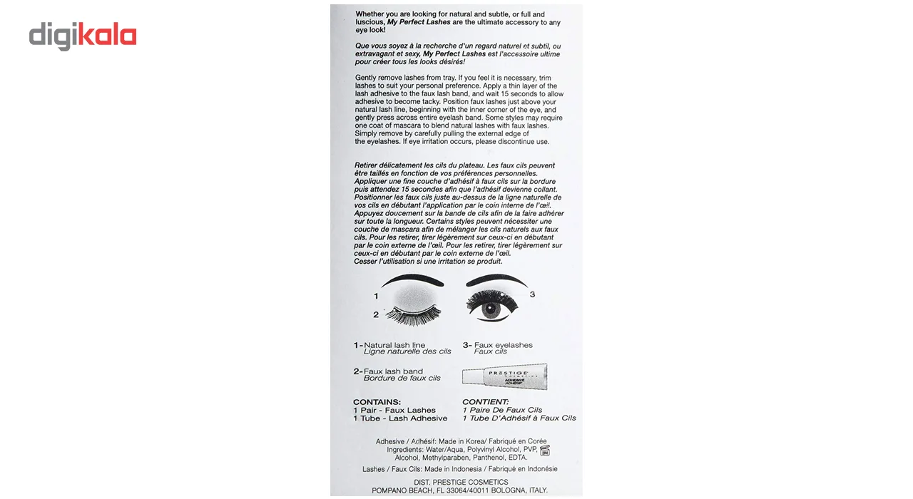 مژه مصنوعی پرستیژ مدل Faux Lashes Chloe شماره FL-05