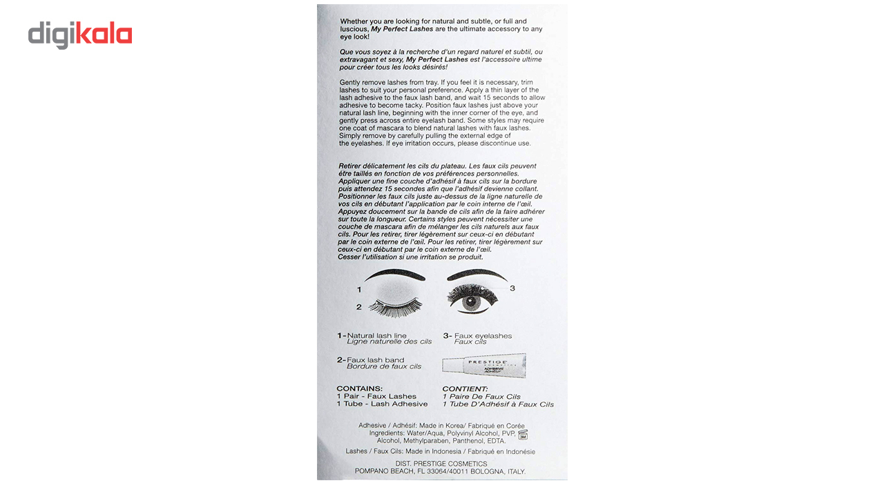 مژه مصنوعی پرستیژ مدل Faux Lashes Angelique شماره FL-07