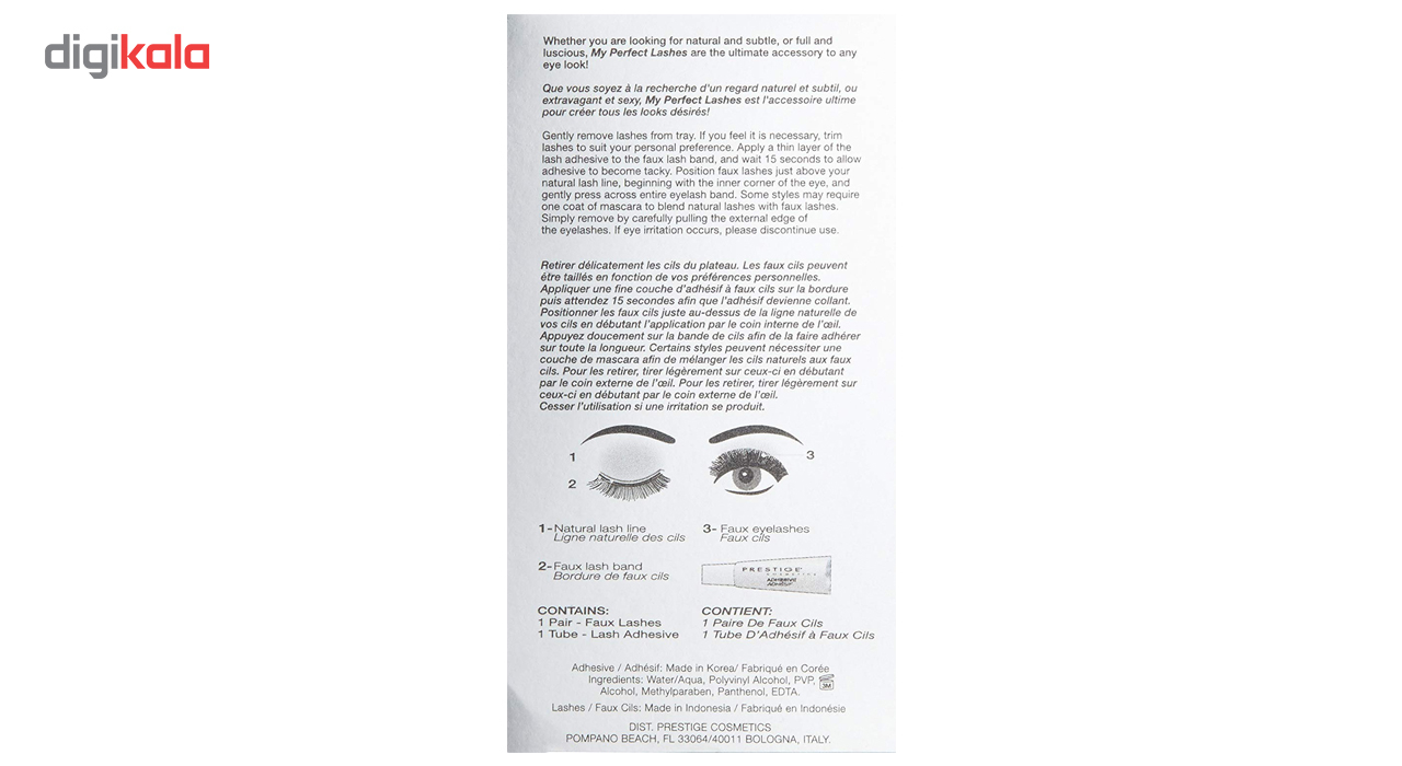 مژه مصنوعی پرستیژ مدل Faux Lashes Michelle شماره FL-09