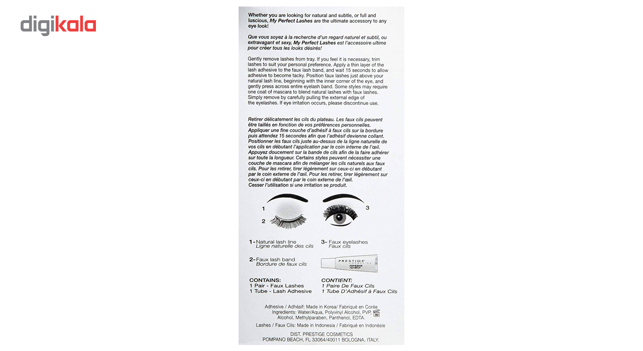 مژه مصنوعی پرستیژ مدل Faux Lashes Bianca شماره FL-11