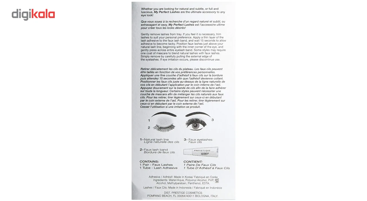 مژه مصنوعی پرستیژ مدل Faux Lashes Brigette شماره FL-12