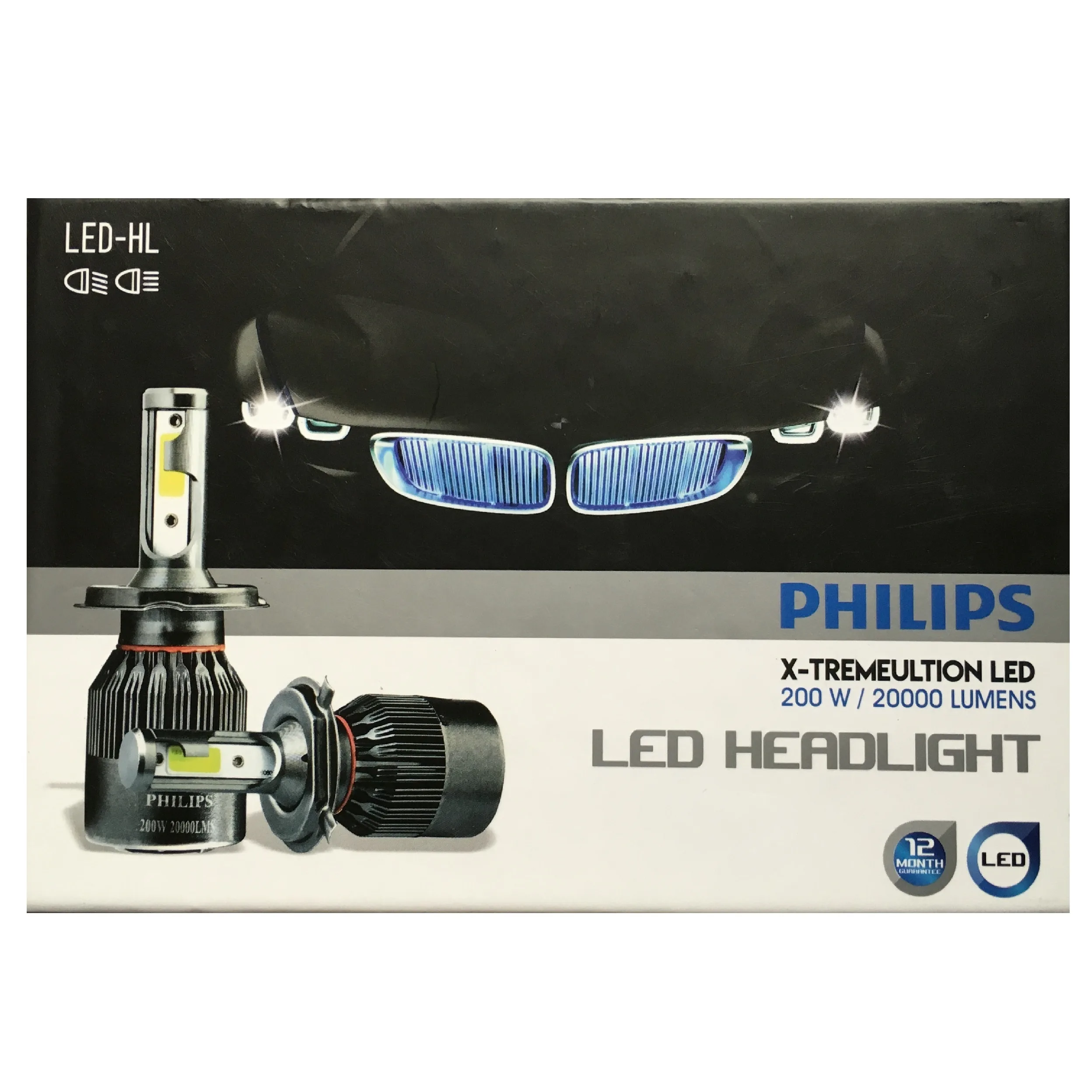 لامپ هدلایت خودرو فیلیپس کد H7 بسته 2 عددی