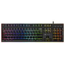 کیبورد گیمینگ لاجی کی مدل K210B، سوییچ ممبران، Full-Size، نورپردازی RGB