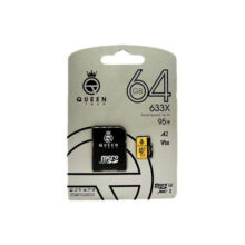 کارت حافظه Micro SD XC کوئین تک مدل A2-V30-633X کلاس 10 استاندارد UHS-l U3 سرعت 95MBps ظرفیت 64 گیگابایت به همراه آداپتور SD