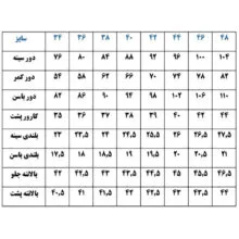 الگو خیاطی مدل پیراهن زنانه کمر گره ای سایز 36 تا 48