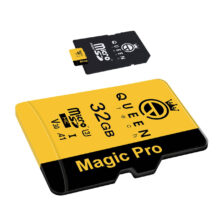 کارت حافظه Micro SD HC کوئین تک مدل A1-V30-633X کلاس 10 استاندارد UHS-l U3 سرعت 95mbps ظرفیت 32 گیگابایت به همراه آداپتور SD
