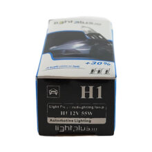 لامپ هالوژن خودرو لایت پلاس مدل H1 12V 55W بسته 10 عددی
