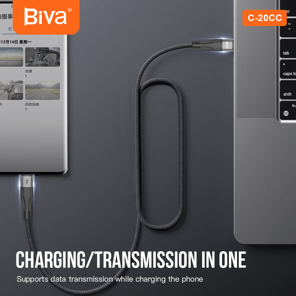 کابل تبدیل USB به USB-C بیوا مدل C-20CC طول 2 متر