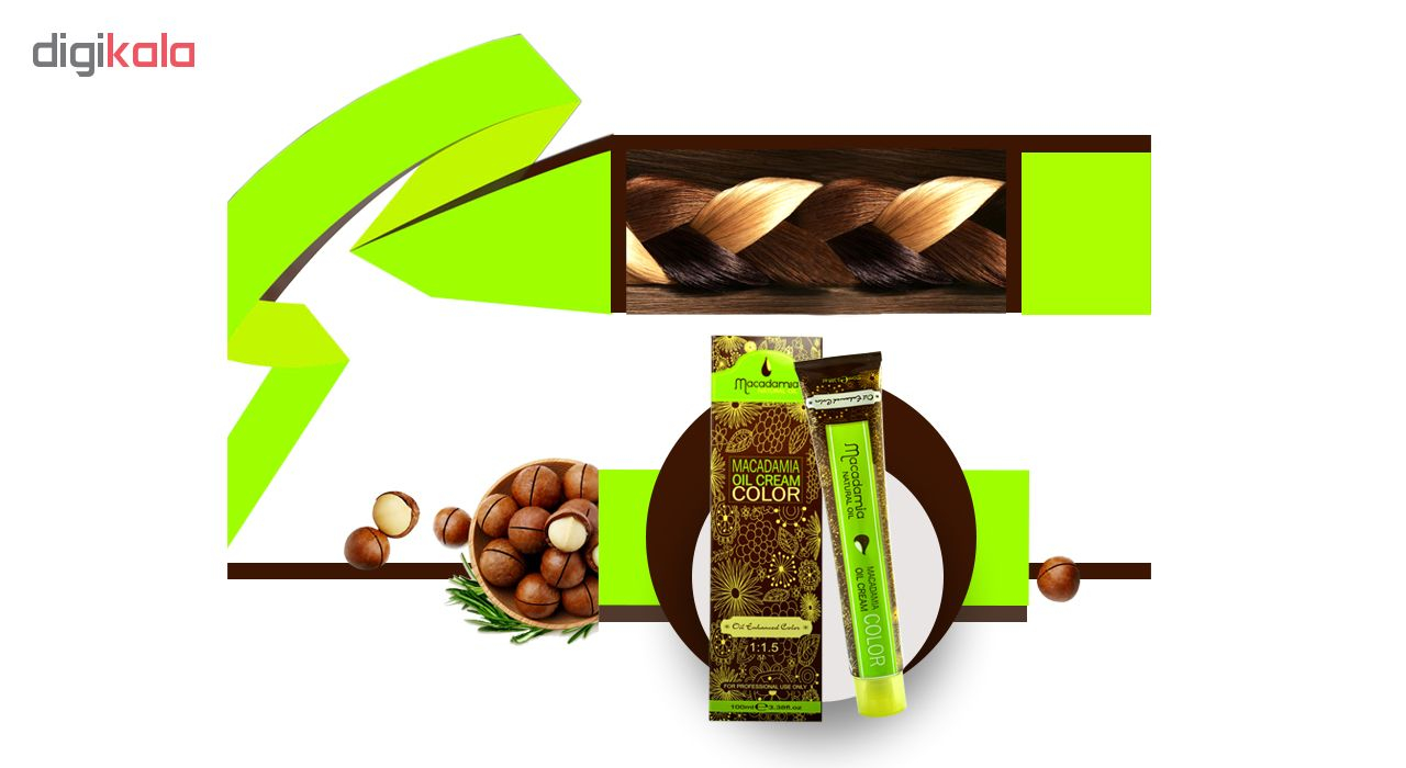 رنگ موی ماکادامیا شماره 3 حجم 100 میلی لیتر رنگ قهوه ای تیره