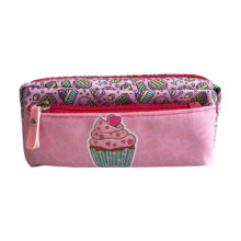 جامدادی مدل سه زیپ سویل طرح کاپ کیک کد 4049