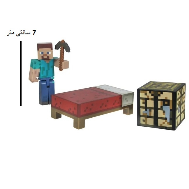 اکشن فیگور مدل Minecraft OverWorld Survival مجموعه 6 عددی