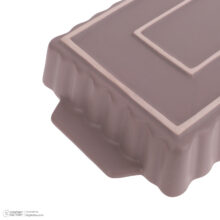 سینی سرامیکی بومی مدل لازانیا مستطیل مات