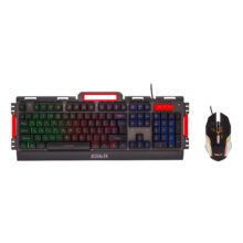 کیبورد گیمینک سابیت مدل GMK-5010 همراه با موس، Full-size، نورپردازی RGB