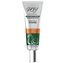 کرم مرطوب کننده پوست پی او وای مدل عصاره آواکادو و پاپایا مناسب برای انواع پوست حجم 50 میلی لیتر