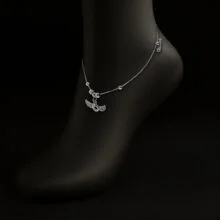 پابند نقره زنانه مایا ماهک مدل MSA035