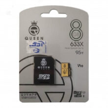 کارت حافظه Micro SD HC کوئین تک مدل A2-V30-633X کلاس 10 استاندارد UHS-l U3 سرعت 95MBps ظرفیت 8 گیگابایت به همراه آداپتور SD